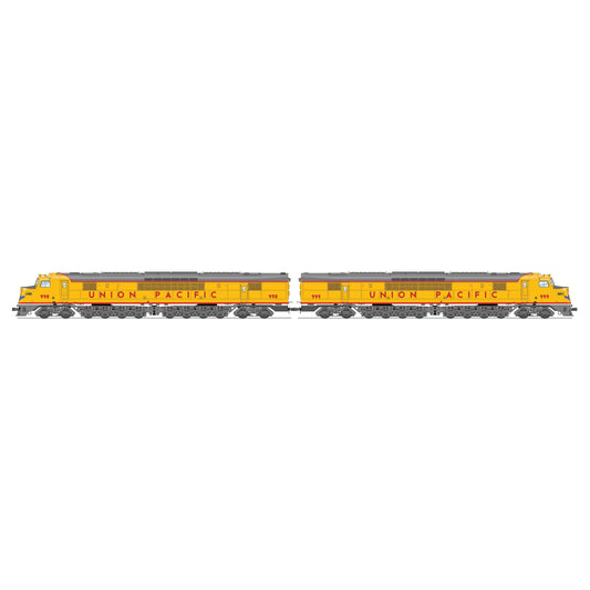 Broadway Limited HO P4 Centipede A-A Diesels UP #998/999/yel&gry DC/DCC/Sound