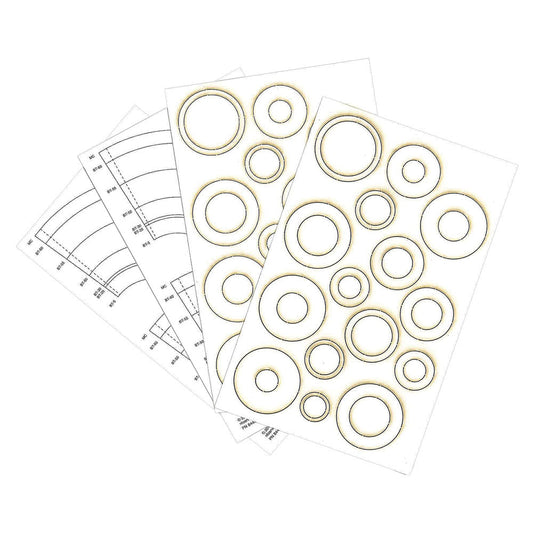 Estes Laser Cut Centering Rings & Paper Adapters/4pc