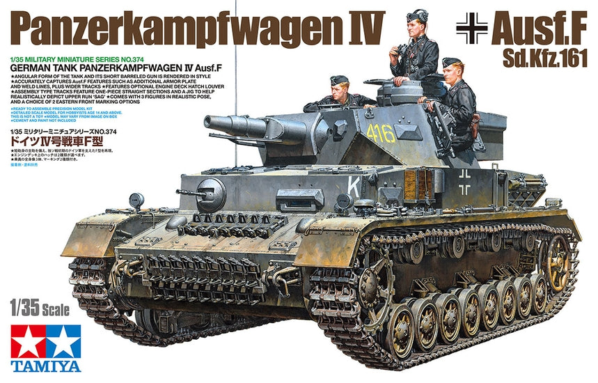 Tamiya 35374 1/35 Panzerkampfwagen IV Ausf. F Sd.Kfz. 161