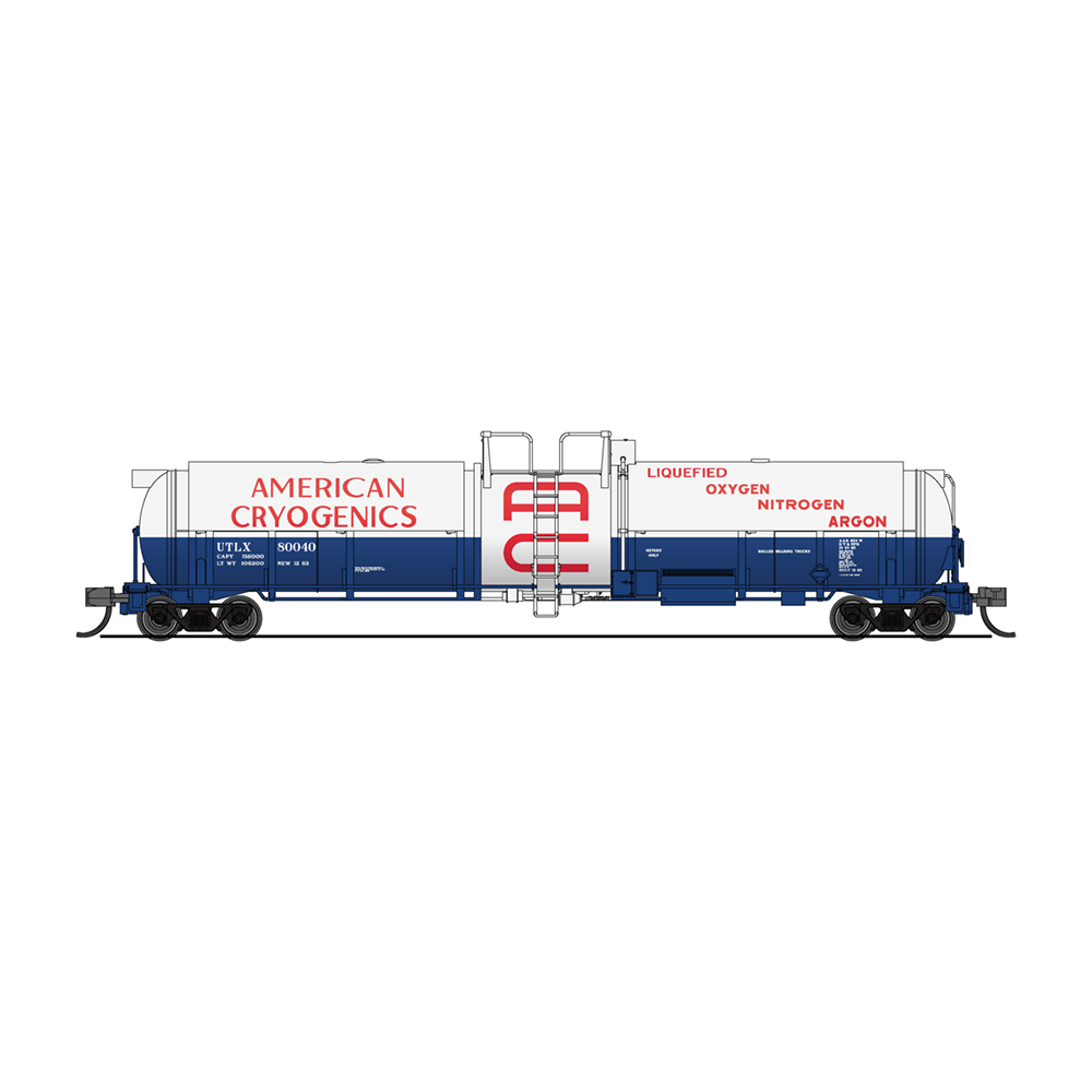 Broadway Limited N Cryogenic Tank Car American Cryogenics