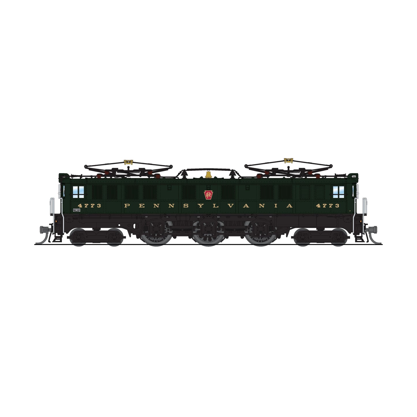 Broadway Limited N P4 PRR P5a Boxcab Electric #4773/Frt.Type DC/DCC