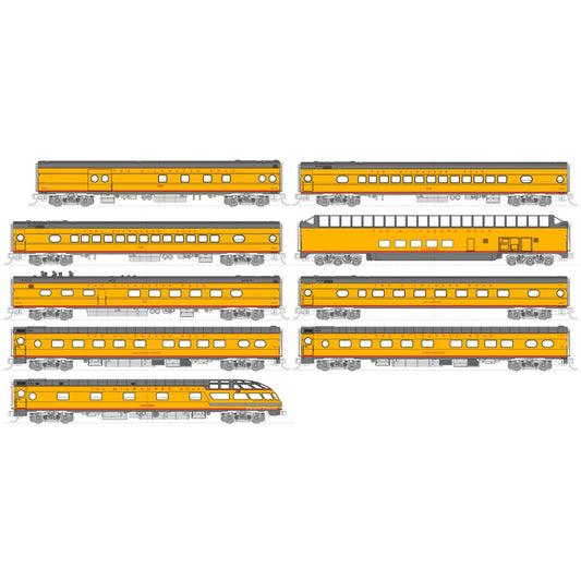 Kato N Scale Milwaukee Road Olympian Hiawatha 9-Car Set Post 1955 Scheme