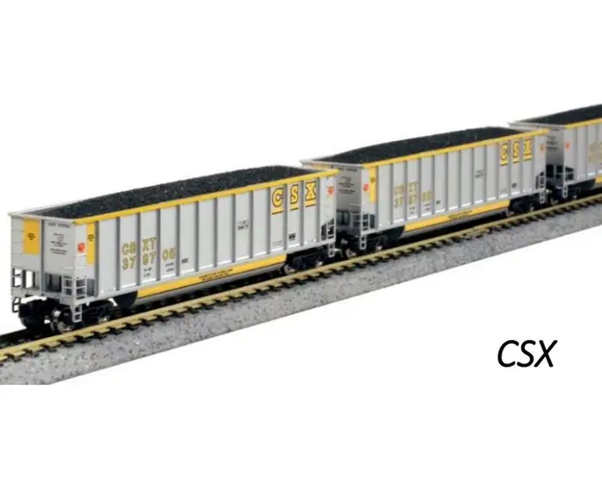 Kato N Scale CSX Bethgon Coal Hoppers 8 Pack