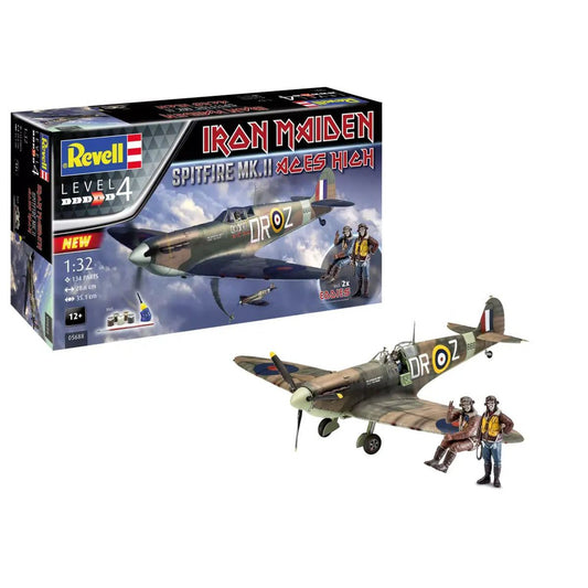 Revell Iron Maiden Aces High Spitfire Mk. Ii Gift Set Skill 4