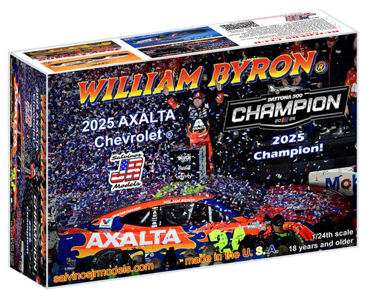 Salvinos Jr Models #24 Hendrick Motorsports 2025 William Byron Daytona 500 Winner