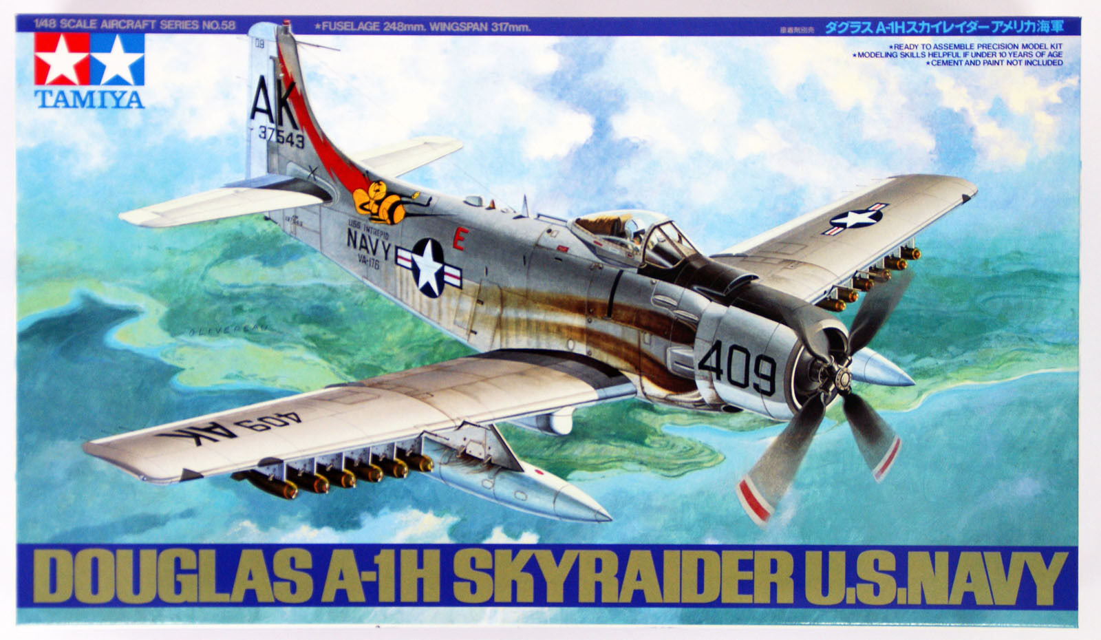 Tamiya 61058 1/48 Douglas Skyraider A-1H Skyraider