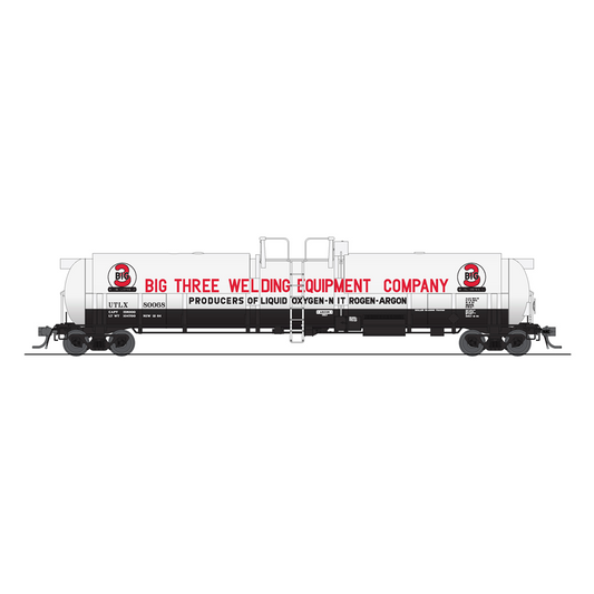 Broadway Limited HO Cryogenic Tank Car Big 3 Welding Equipment
