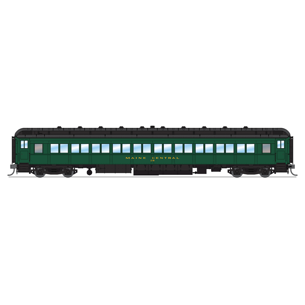Broadway Limited HO MEC 80' Psg.Coaches 2pk A/grn&gold