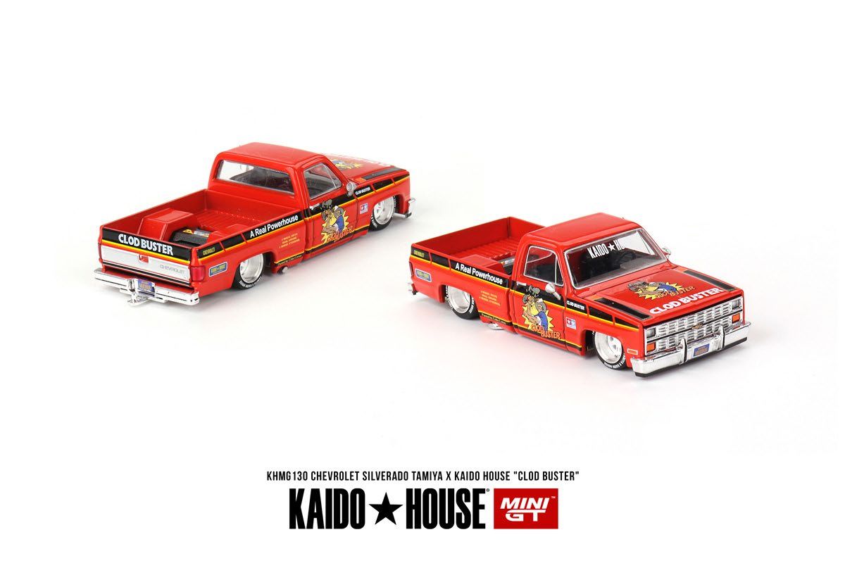 1/64 Kaido GT Chevrolet Silverado Tamiya X Kaido House "Clod Buster" Diecast Model