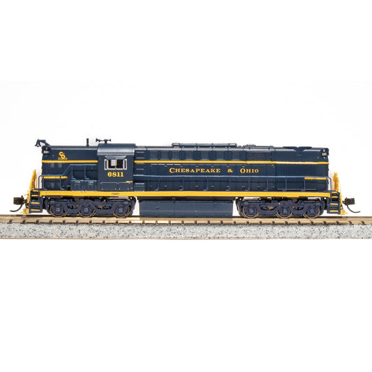 Broadway Limited N P4 Alco RSD-15 Diesel C&O #6805/blu&yel DC/DCC Sound