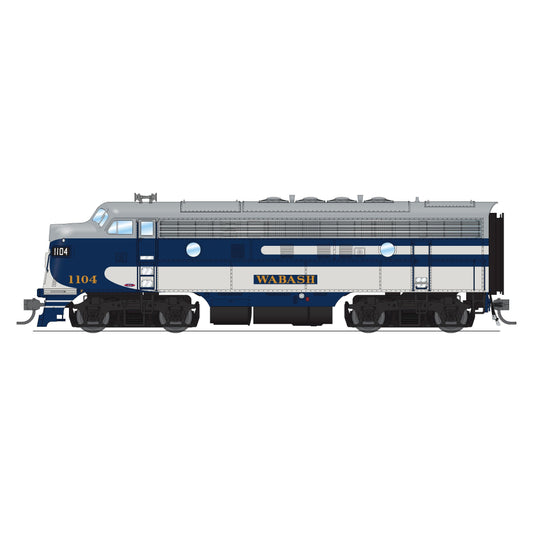 Broadway Limited HO P4 F7 A/B Diesels Wabash #1104/1104B/blugrywht DC/DCC Sou