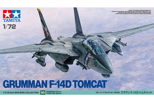 Tamiya 1/72 Grumman F-14D Tomcat Plastic Model Kit - 60795