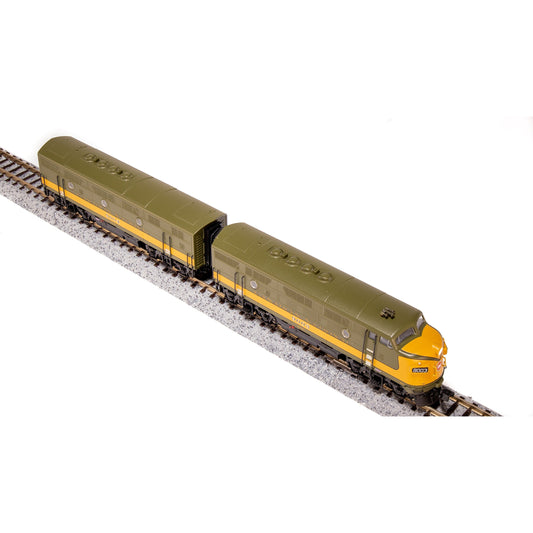 Broadway Limited N P4 F3 A/B Diesels CN #9003/9004/olive green & gold DC/DCC