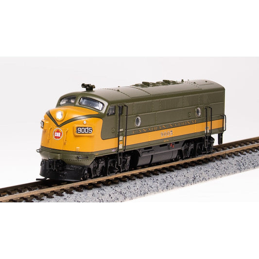 Broadway Limited N P4 F3A Diesel CN #9005/olive green & gold DC/DCC