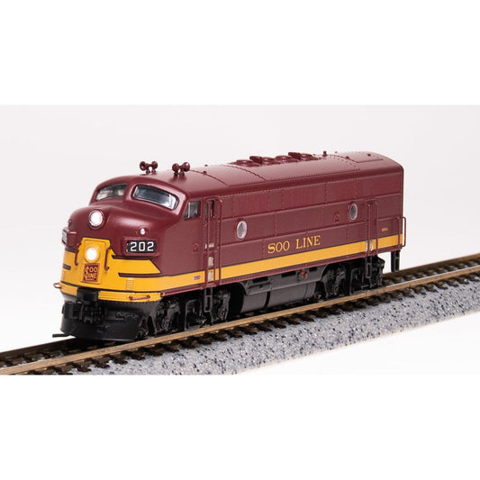 Broadway Limited N P4 F3A Diesel Soo #202A/maroon & gold DC/DCC