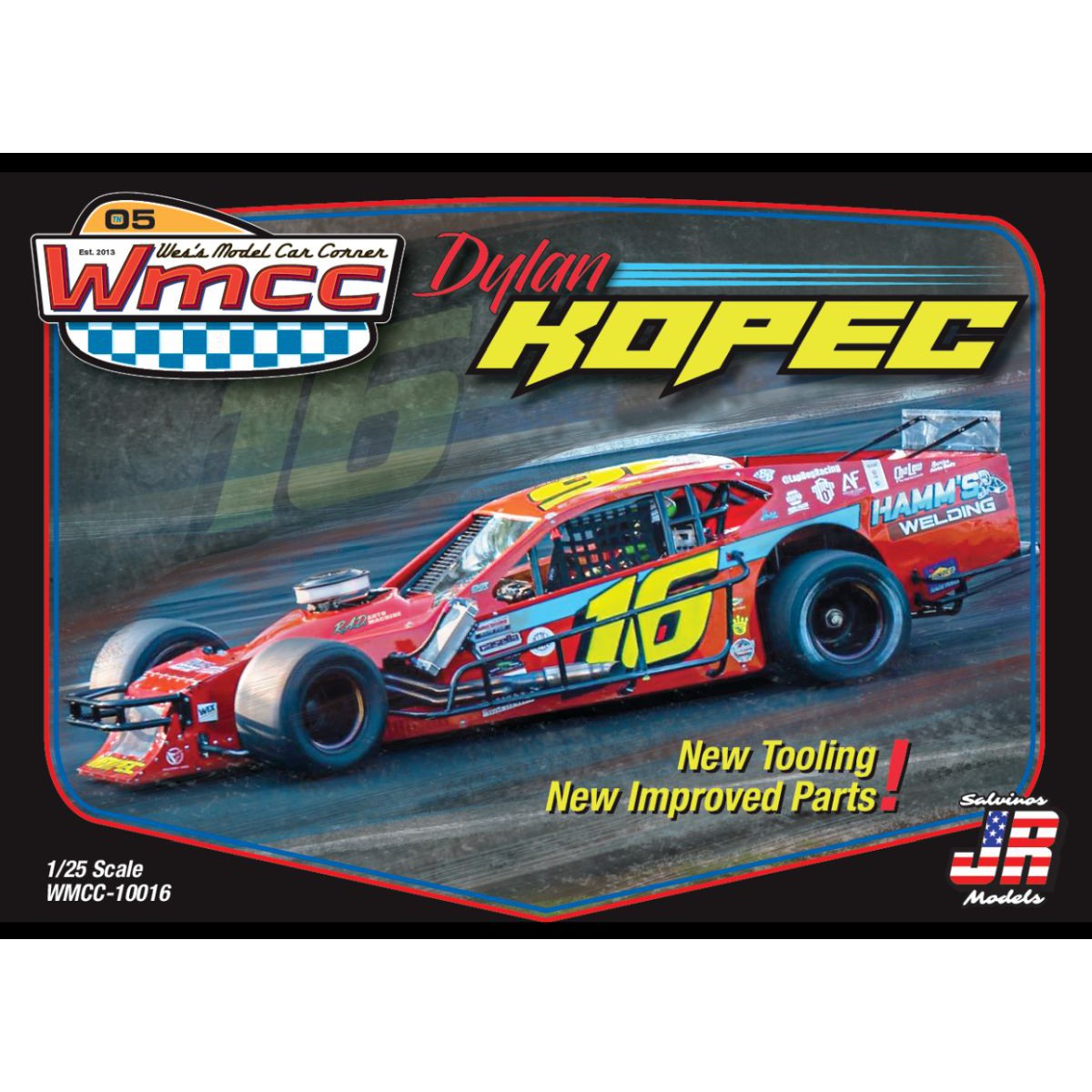 Wes's Model Car Corner Dylan Kopec #16 Modified Race Car Kit Salvinos Jr Models