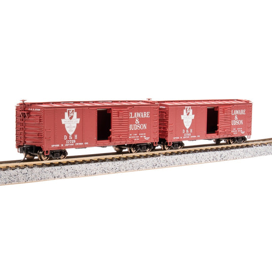 Broadway Limited N USRA 40' Steel Boxcar 2pk D&H