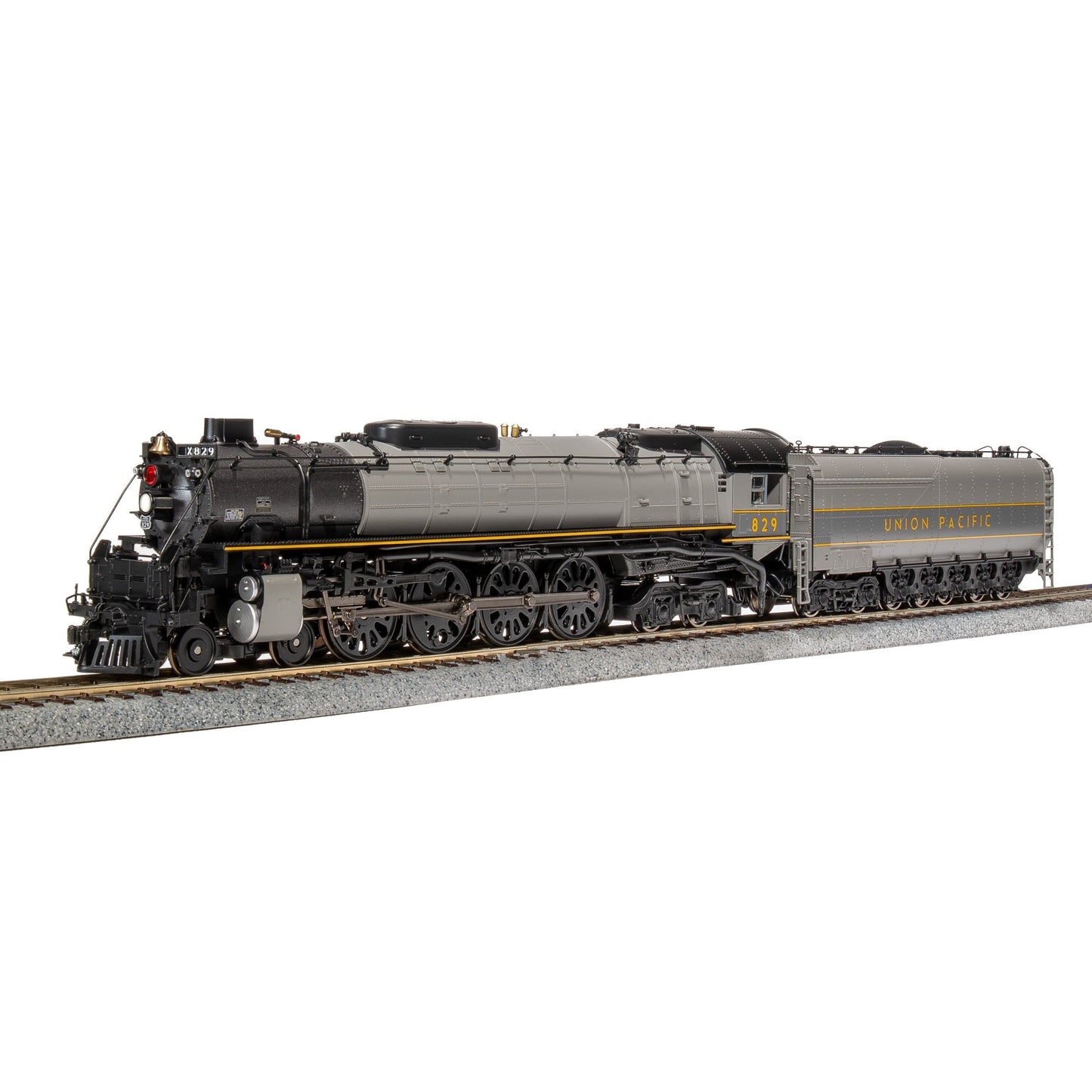 Broadway Limited HO P4 UP FEF-2 4-8-4 Steam Loco #829/TTG w/Yellow DC/DCC Sou