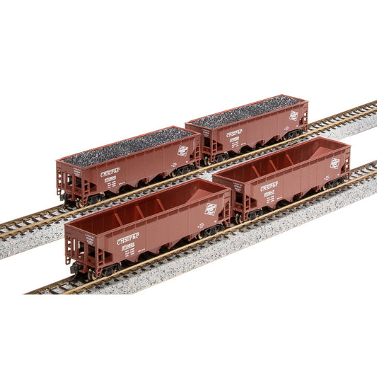 Broadway Limited N ARA 70t Quad Hopper 4pk MILW 30s/40s CMStP&P