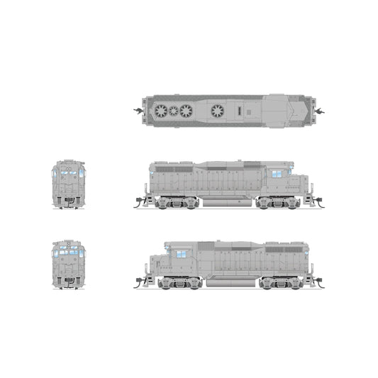 Broadway Limited HO GP30 Diesel Undec P4  DC/DCC Sound