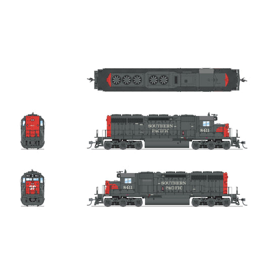 Broadway Limited HO P4 SD40 Diesel SP #8411/Bloody Nose/DC/DCC Sound