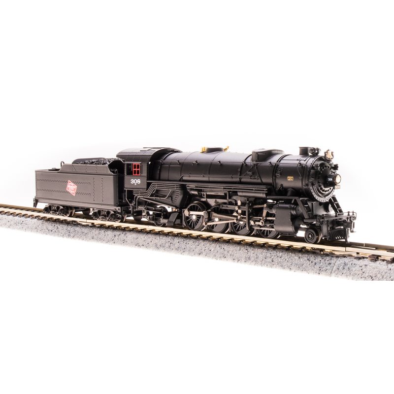 Broadway Limited N P3 USRA 2-8-2 Hvy.Mikado Steam Loco Milw. #376/DC/DCC Soun