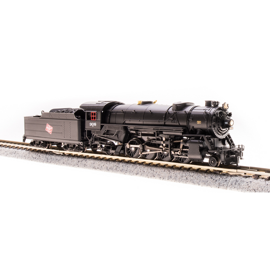 Broadway Limited N P3 USRA 2-8-2 Hvy.Mikado Steam Loco Milw. #376/DC/DCC Soun