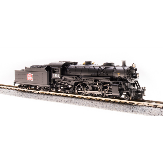 Broadway Limited N P3 USRA 2-8-2 Lt.Mikado Steam Loco RI #2302/DC/DCC Sound