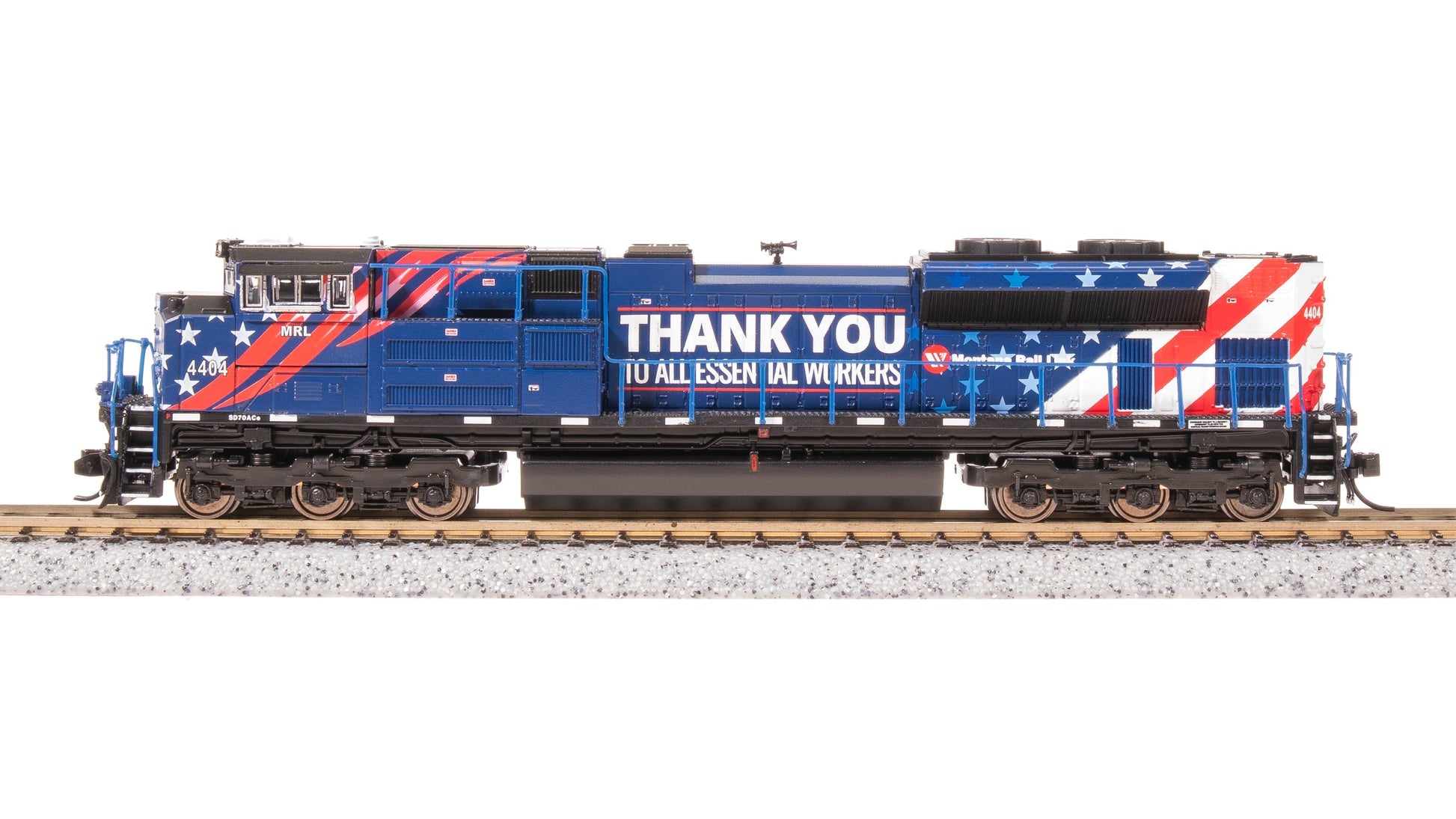 Broadway Limited N MRL 4404 Essential Workers Tribute SD70ACe Pargon 4 DCC/Sound