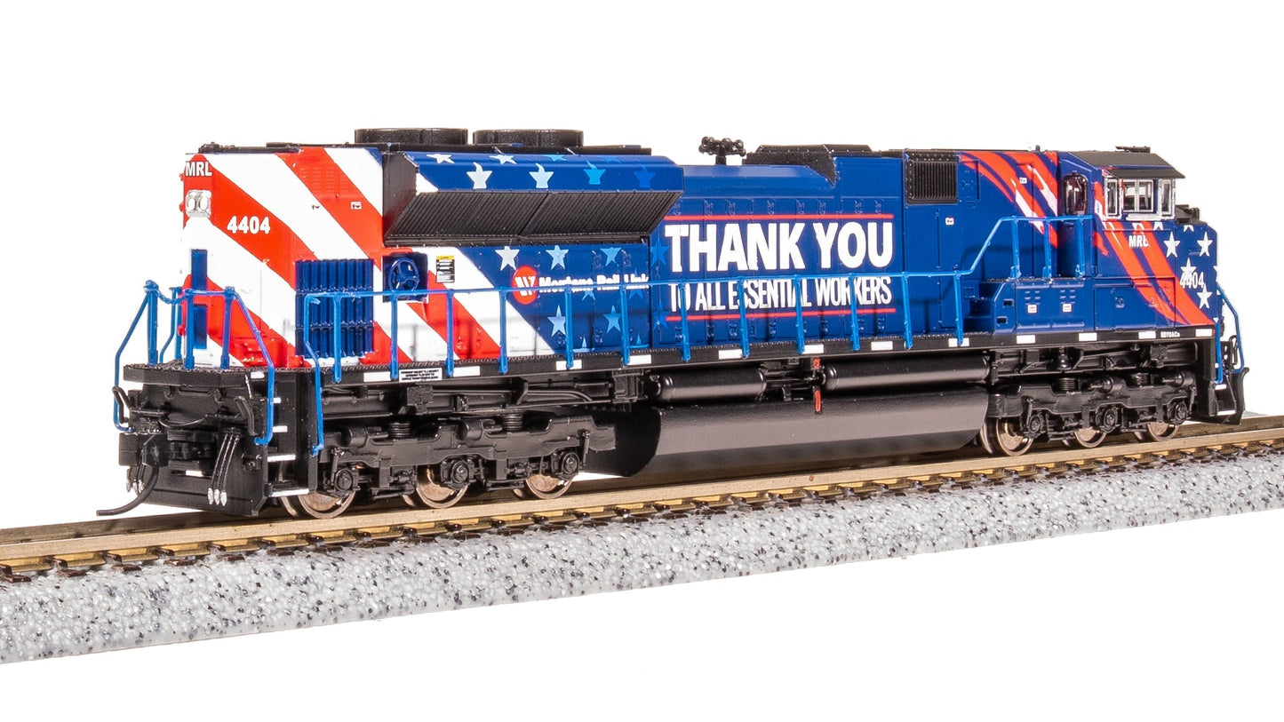 Broadway Limited N MRL 4404 Essential Workers Tribute SD70ACe Pargon 4 DCC/Sound