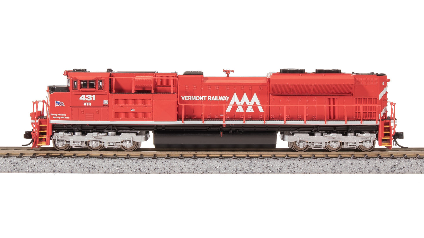 Broadway Limited N Vermont Railway 431 SD70M-2 Pargon 4 DCC/Sound