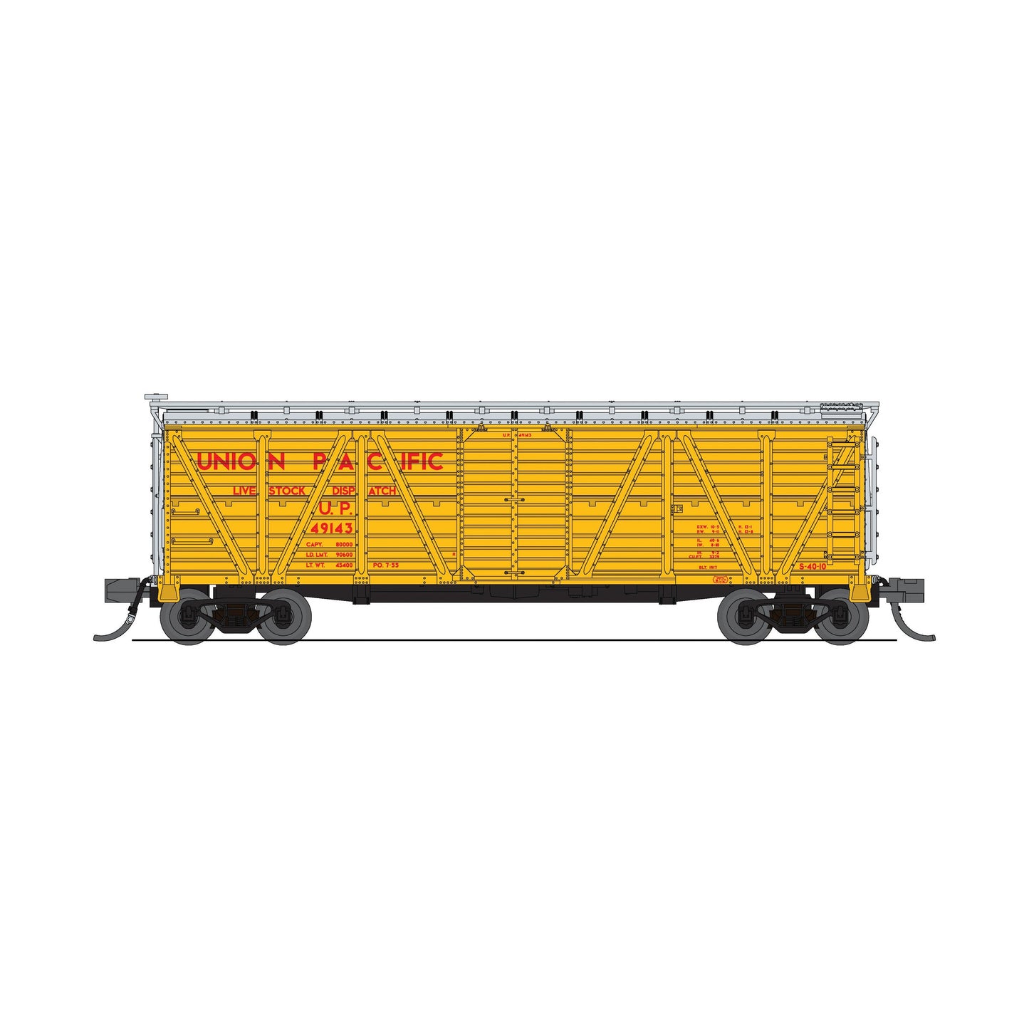 Broadway Limited N Scale Stock Car Union Pacific UP #49340/Mule Sounds