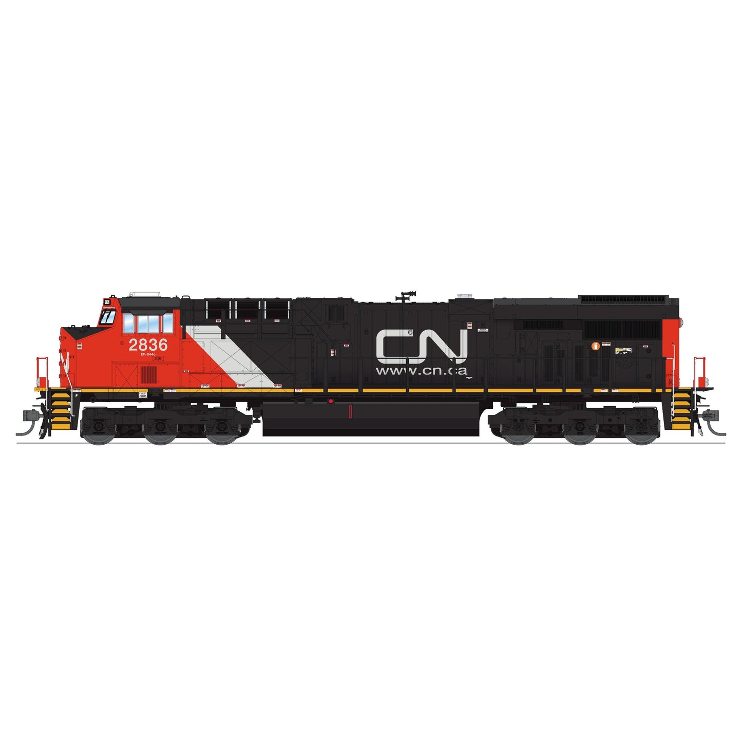 Broadway Limited HO Scale Cnadian National 2836 ES44AC GEVO Locomotive DCC/Sound Pargon 4