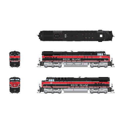 Broadway Limited HO Scale Iowa Interstate IAIS 513 Rock Island ES44AC GEVO Locomotive DCC/Sound Pargon 4