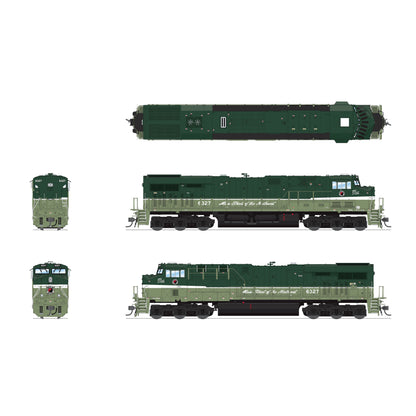 Broadway Limited HO Scale Northern Pacific Fantasy ES44AC GEVO Locomotive DCC/Sound Pargon 4