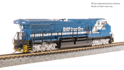 Broadway Limited N GE AC6000, BHP Iron Ore #6072, Blue & White, "Hesta" Stealth DC