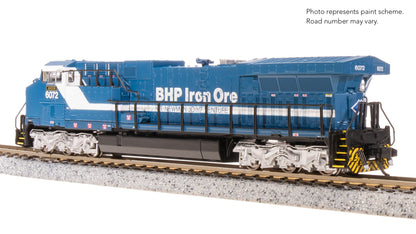 Broadway Limited N GE AC6000, BHP Iron Ore #6072, Blue & White, "Hesta" Stealth DC