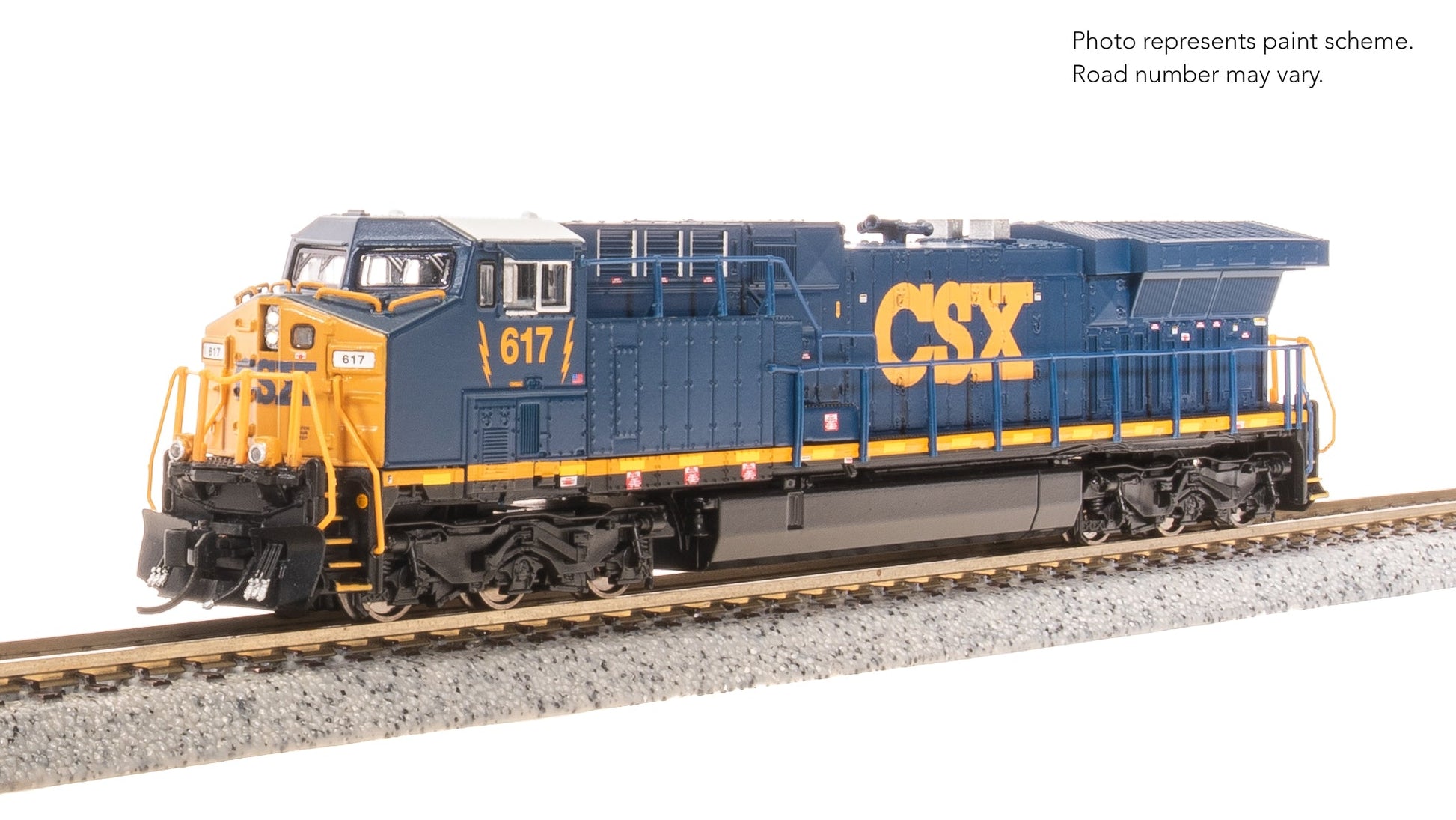 Broadway Limited N GE AC6000, CSX #601, YN2 Paint Stealth DC