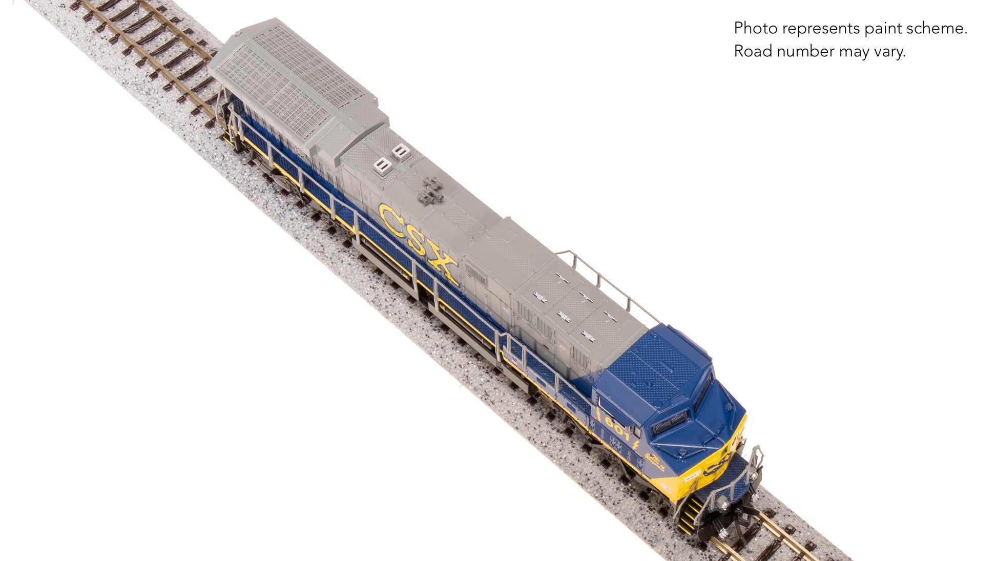 Broadway Limited N GE AC6000, CSX #601, YN2 Paint Stealth DC