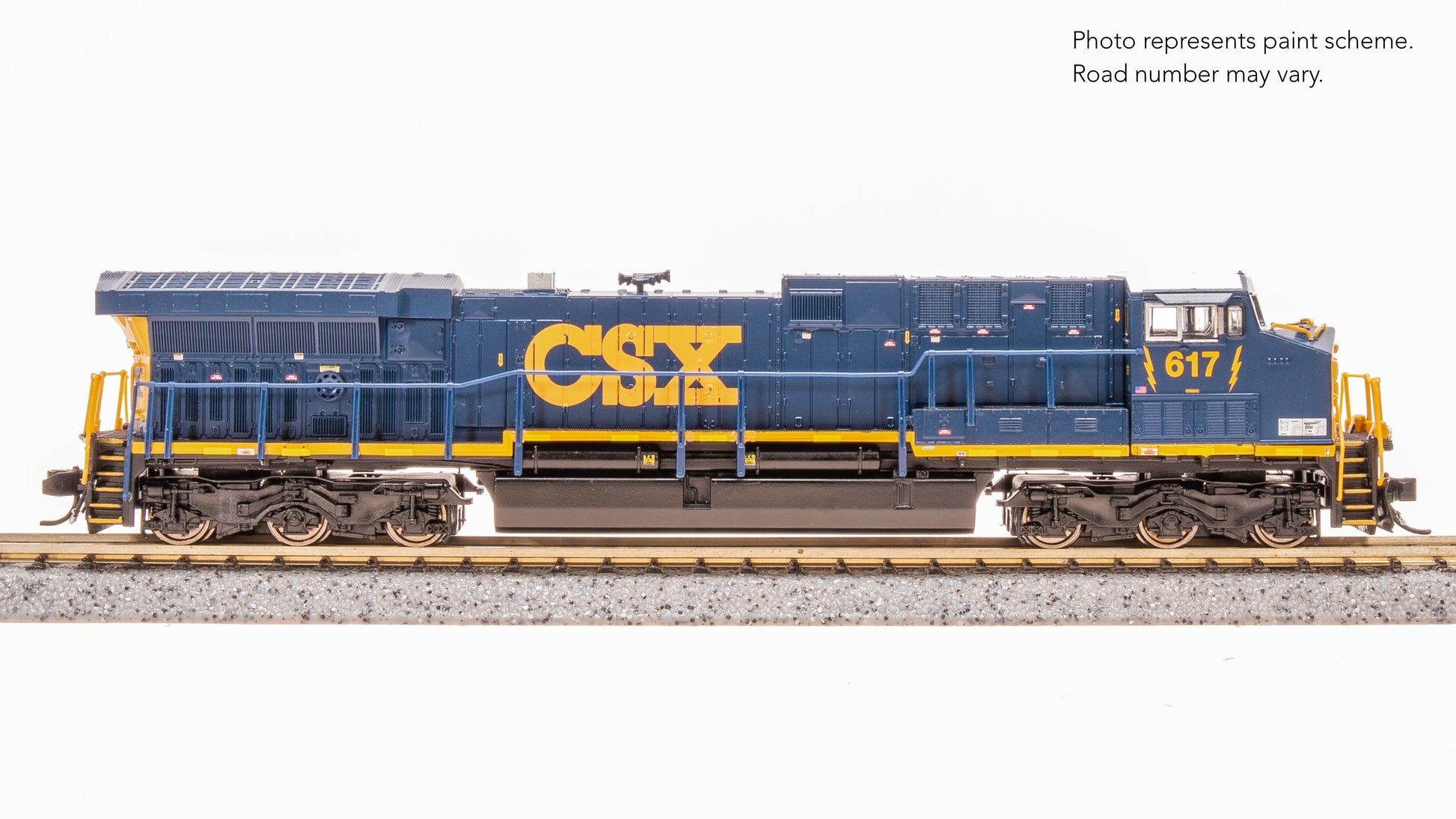 Broadway Limited N GE AC6000, CSX #617, YN3 Paint Stealth DC