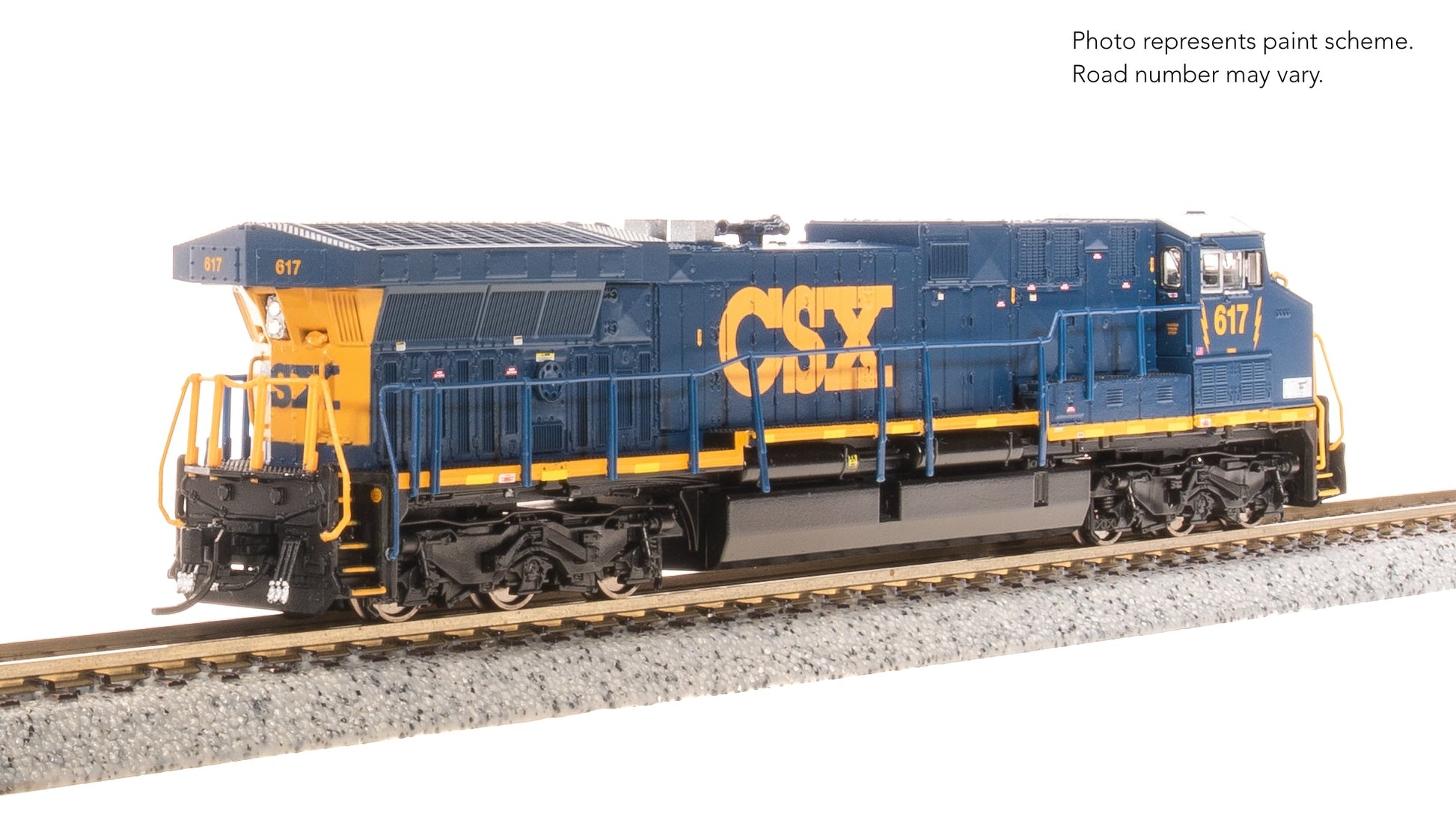 Broadway Limited N GE AC6000, CSX #617, YN3 Paint Stealth DC