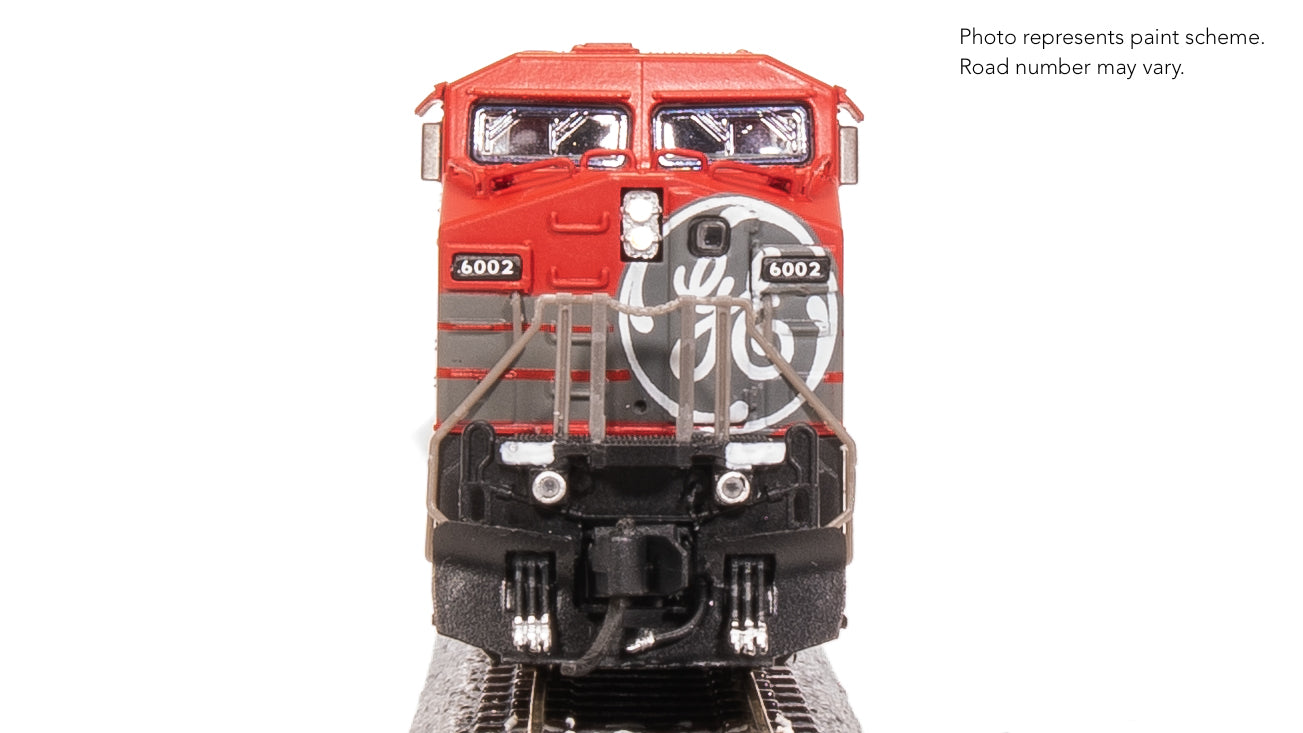 Broadway Limited N GE AC6000, GECX 6002, Gray & Red Stealth DC