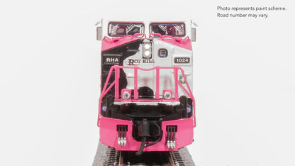 Broadway Limited N GE AC6000, Roy Hill Mining #1024, Pink/White/Black Paint Stealth DC