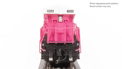 Broadway Limited N GE AC6000, Roy Hill Mining #1024, Pink/White/Black Paint Stealth DC