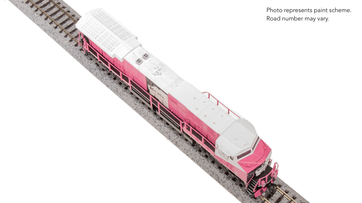 Broadway Limited N GE AC6000, Roy Hill Mining #1024, Pink/White/Black Paint Stealth DC