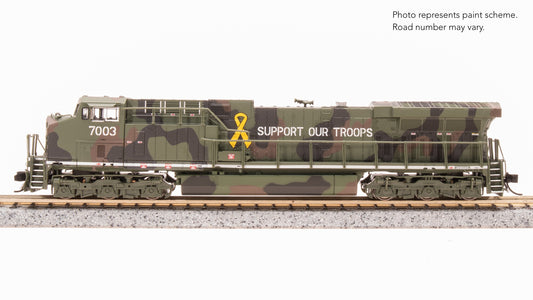 Broadway Limited N GE AC6000, "Support Our Troops" Fantasy Paint Stealth DC