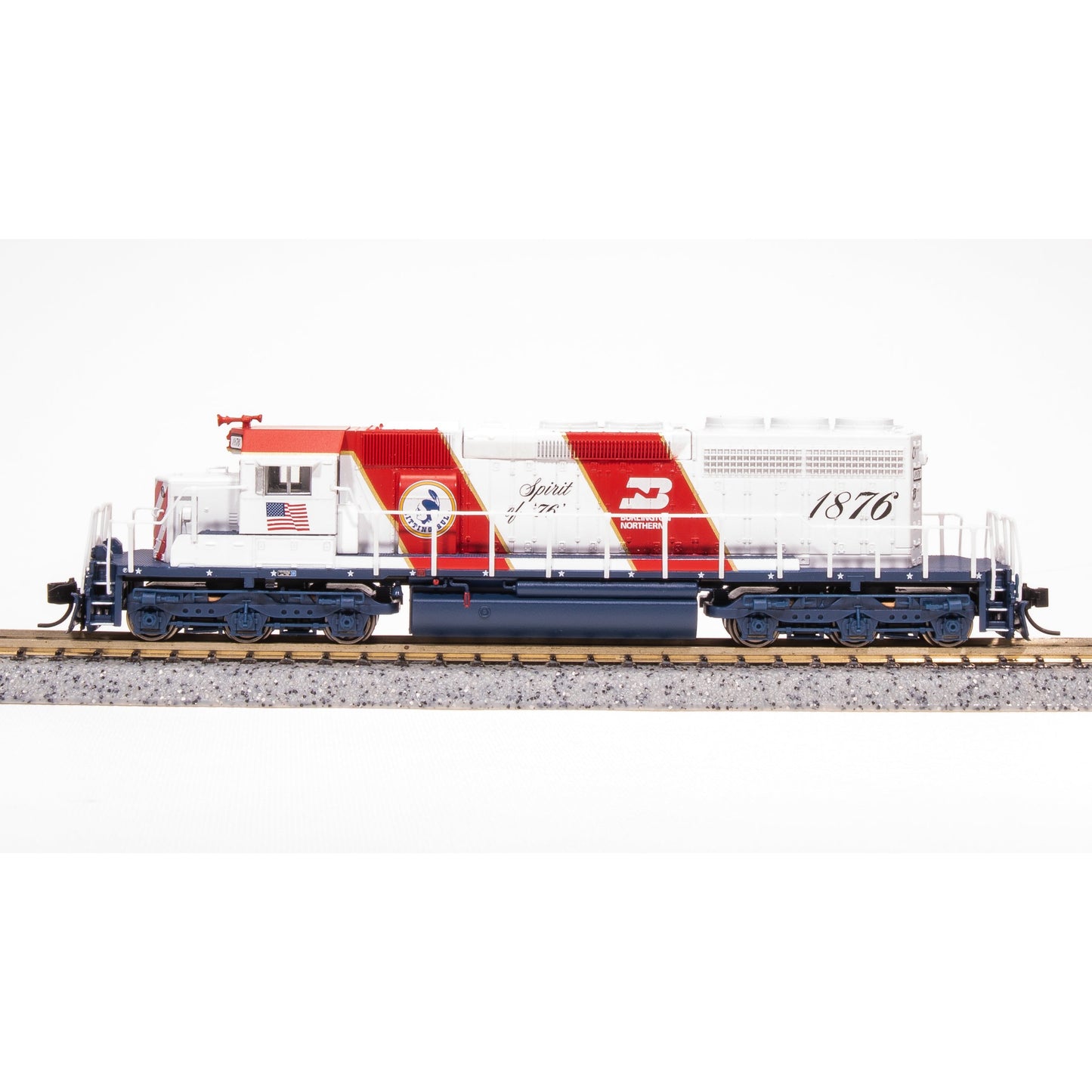 Broadway Limited N Scale SD40-2 Diesel BN #1876 Spirit of '76 DCC Ready