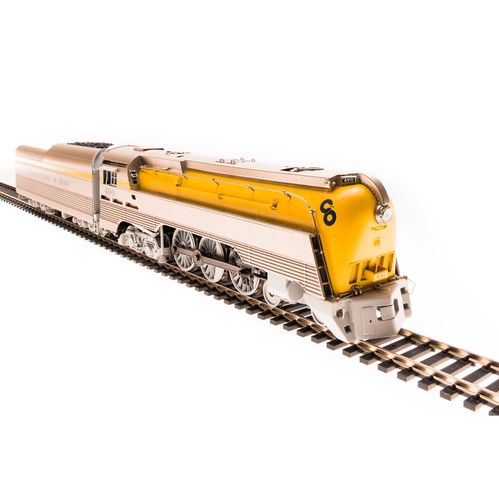 Broadway Limited HO HY C&O L-1 4-6-4 Hudson #491 Steam Loco/yellow boiler