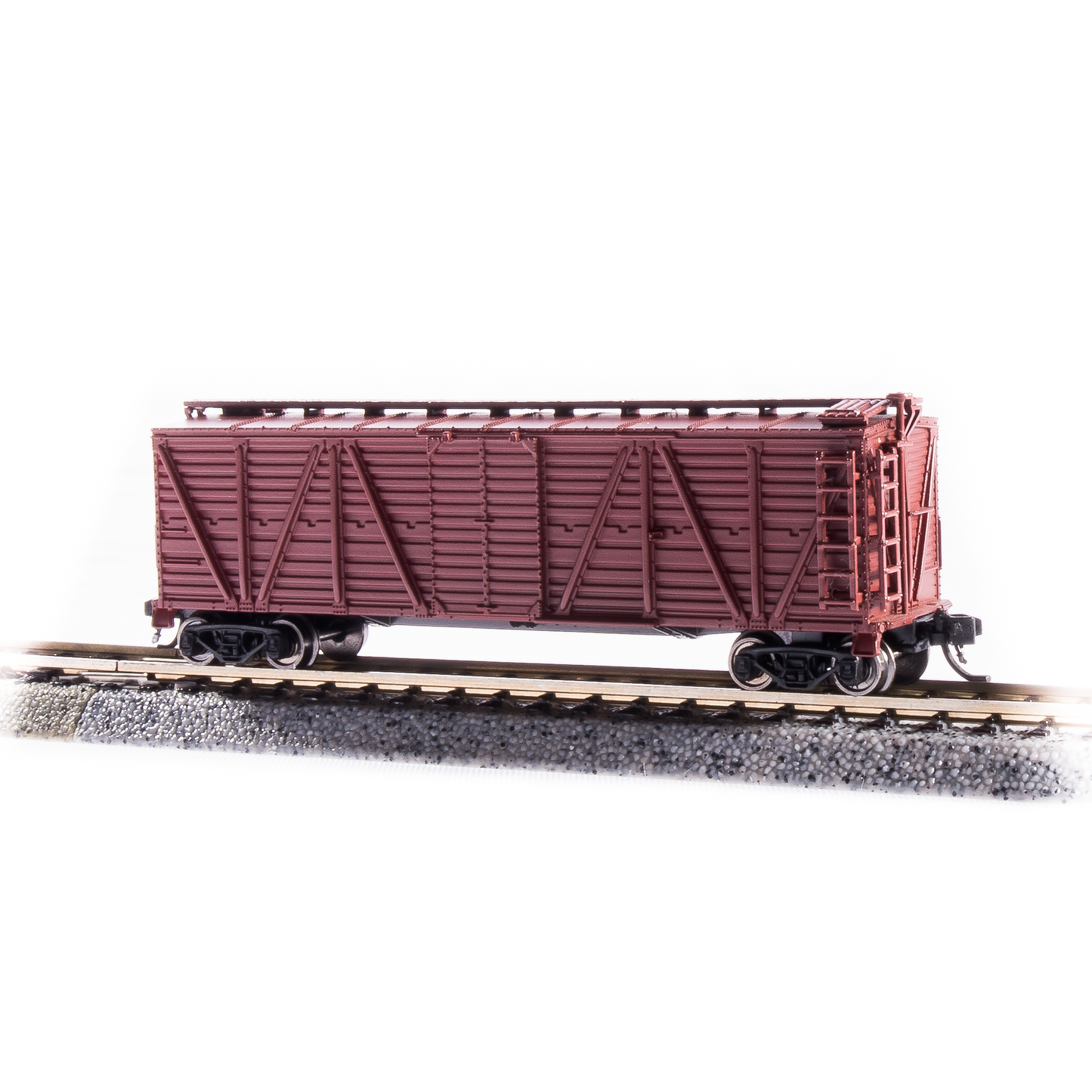 Broadway Limited N K7a Stock Car Unlttrd Boxcar Red w/Cattle Sounds