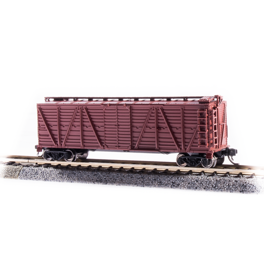 Broadway Limited N K7a Stock Car Unlttrd Boxcar Red w/Cattle Sounds